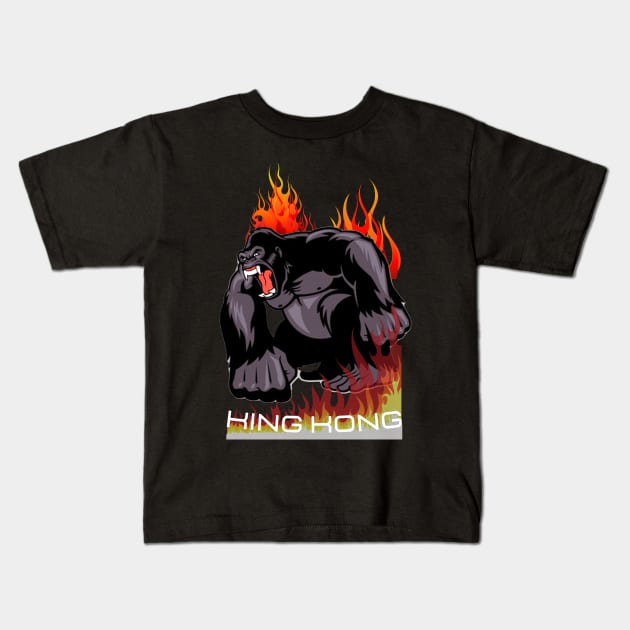 Gorilla Kids T-Shirt by ismailgb49@gmail.com